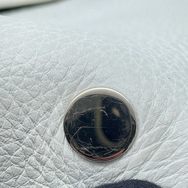 エルメス ショルダーバッグ ヴェスパPM ブラック/ホワイト/シルバー金具 トリヨンクレマンス □C刻印