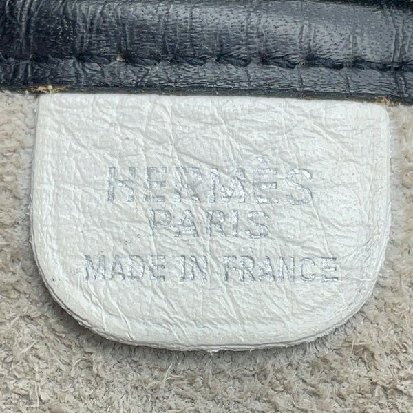 エルメス ショルダーバッグ ヴェスパPM ブラック/ホワイト/シルバー金具 トリヨンクレマンス □C刻印