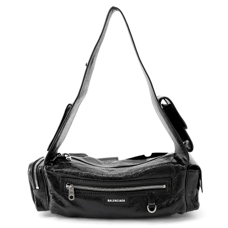 バレンシアガ ショルダーバッグ スーパービジー レザー 762516 BALENCIAGA バッグ 黒