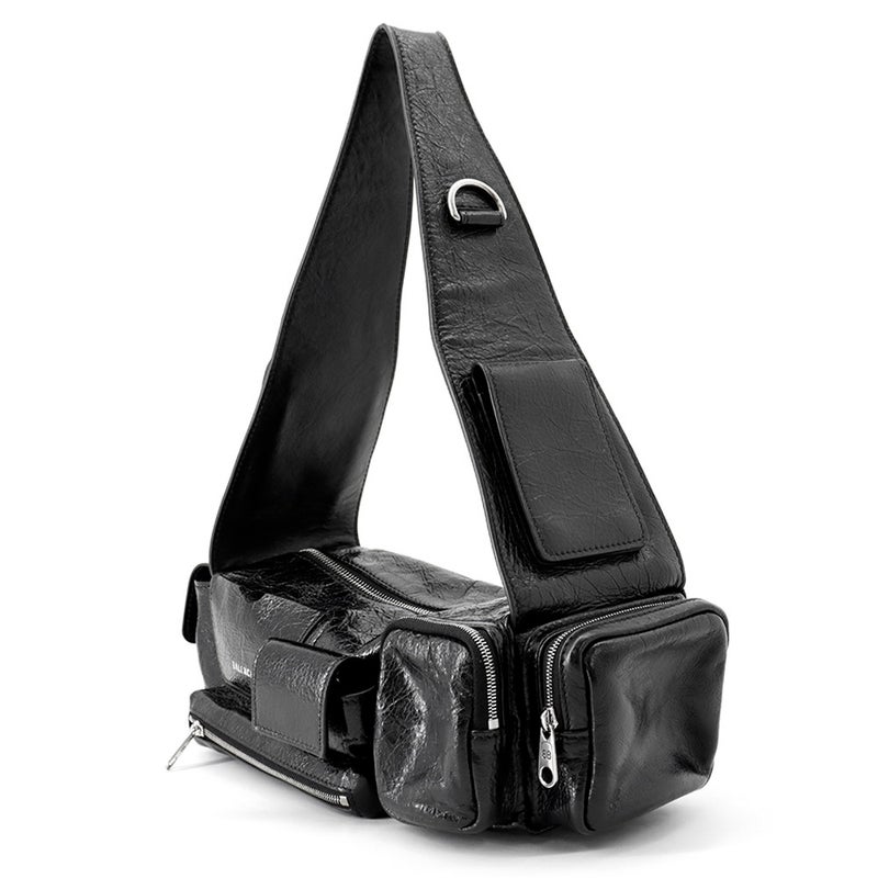 バレンシアガ ショルダーバッグ スーパービジー レザー 762516 BALENCIAGA バッグ 黒