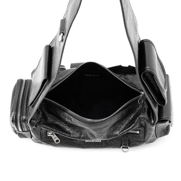 バレンシアガ ショルダーバッグ スーパービジー レザー 762516 BALENCIAGA バッグ 黒