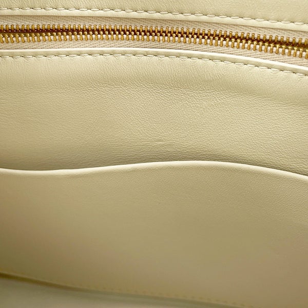 ボッテガヴェネタ ハンドバッグ アンディアーモ スモール ラフィア ラムスキン 827478 BOTTEGA VENETA 3way 白