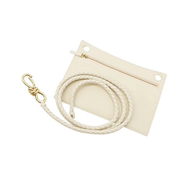 ボッテガヴェネタ ハンドバッグ アンディアーモ スモール ラフィア ラムスキン 827478 BOTTEGA VENETA 3way 白