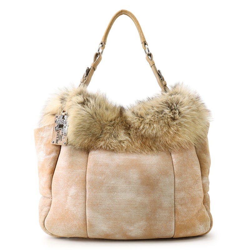 プラダ トートバッグ ファートート ファー レザー BR3800 PRADA