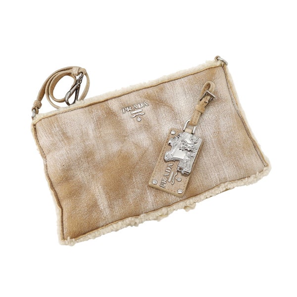 プラダ トートバッグ ファートート ファー レザー BR3800 PRADA
