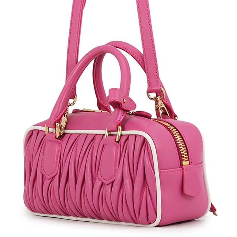 ミュウミュウ ハンドバッグ アルカディ マテラッセ レギュラー レザー 5BB142 MIUMIU 2wayショルダー