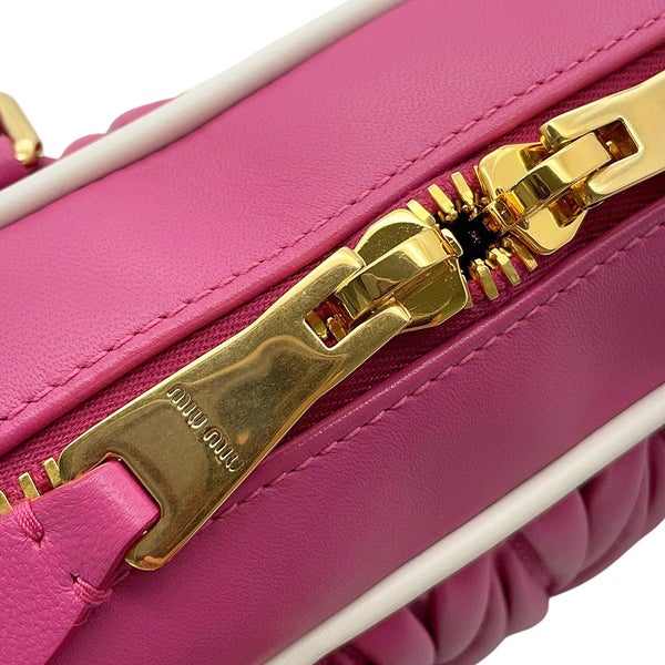 ミュウミュウ ハンドバッグ アルカディ マテラッセ レギュラー レザー 5BB142 MIUMIU 2wayショルダー