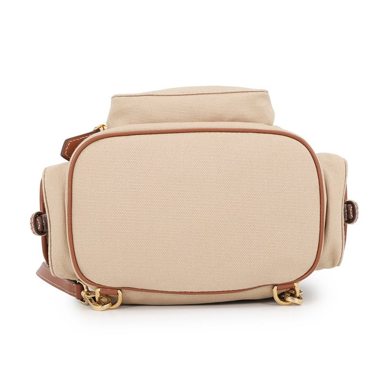 ミュウミュウ リュック バックパック ロゴ レザー/キャンバス 5BZ043 Miu Miu バッグ