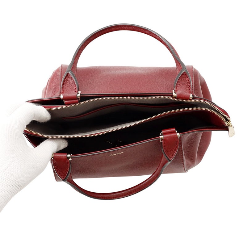 カルティエ ハンドバッグ C ドゥ カルティエ カーフスキン L1001829 Cartier 2wayショルダーバッグ