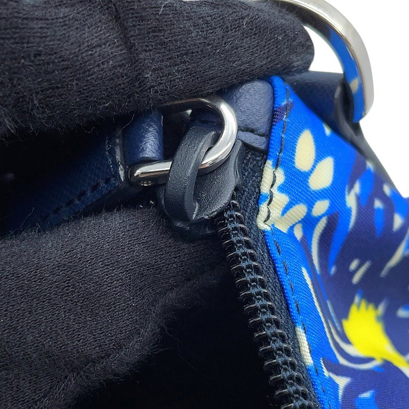 プラダ トートバッグ フラワープリント トライアングルロゴ ナイロン レザー B24390 PRADA 2wayショルダーバッグ