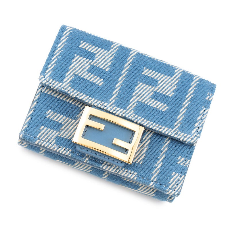 フェンディ 三つ折り財布 ズッカ バゲット マイクロ 8M0395 FENDI