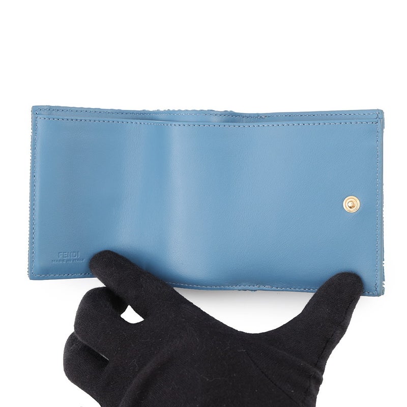 フェンディ 三つ折り財布 ズッカ バゲット マイクロ 8M0395 FENDI