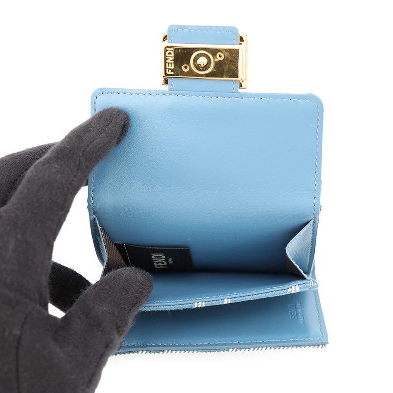フェンディ 三つ折り財布 ズッカ バゲット マイクロ 8M0395 FENDI