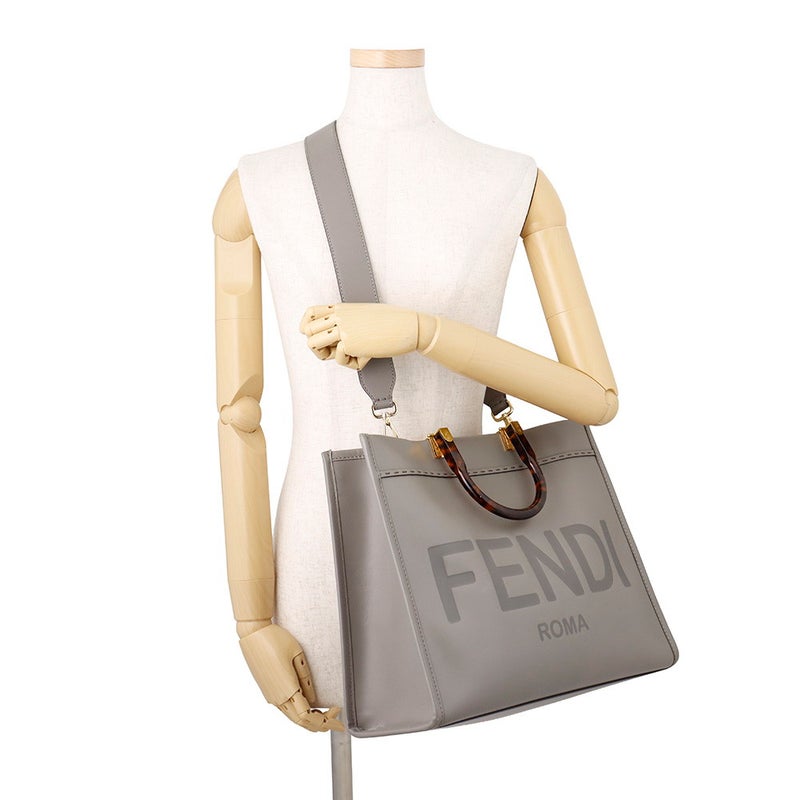 フェンディ トートバッグ サンシャイン ミディアム レザー 8BH386 FENDI 2wayショルダーバッグ