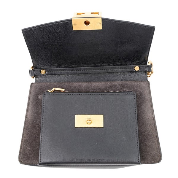 ジバンシー ショルダーバッグ GV3 スモール レザー スエード BB501CB033 GIVENCHY 2way 黒