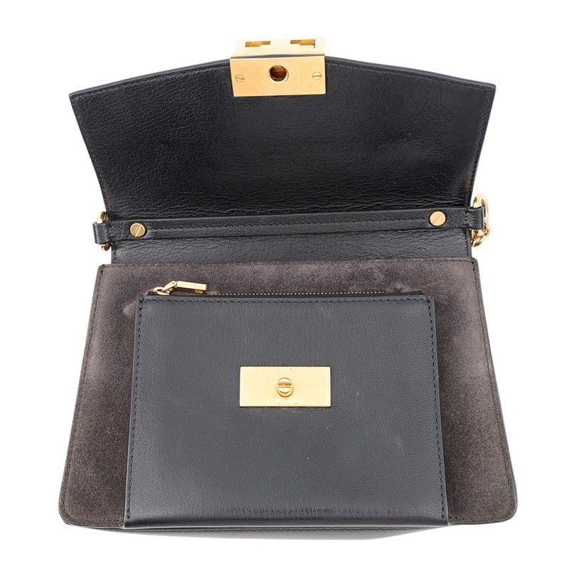 ジバンシー ショルダーバッグ GV3 スモール レザー スエード BB501CB033 GIVENCHY 2way 黒