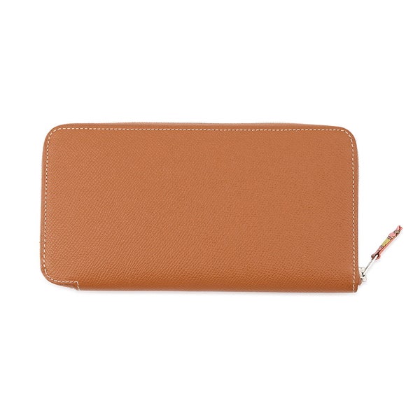 エルメス 長財布 アザップロング シルクイン ゴールド/シルバー金具 エプソン □R刻印 HERMES 財布