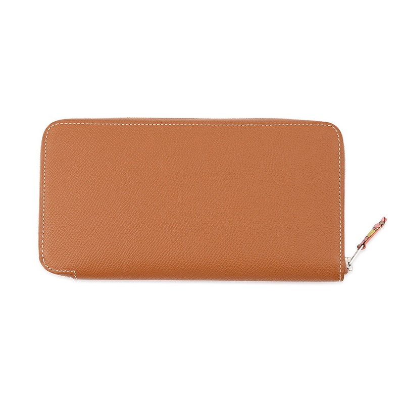 エルメス 長財布 アザップロング シルクイン ゴールド/シルバー金具 エプソン □R刻印 HERMES 財布