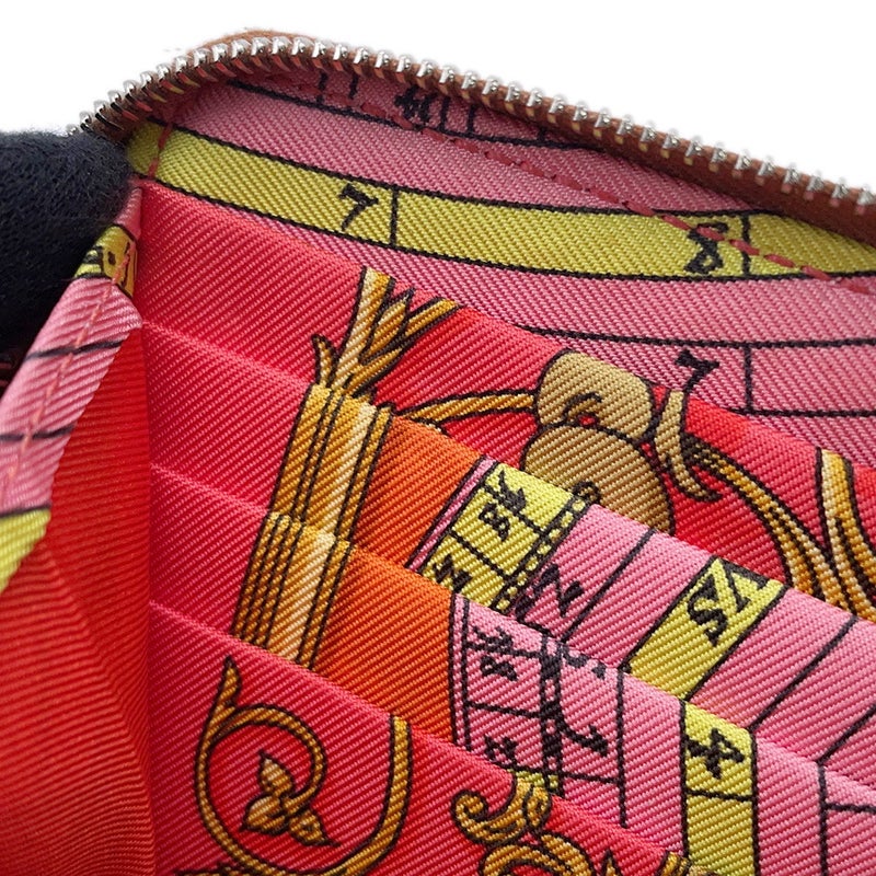 エルメス 長財布 アザップロング シルクイン ゴールド/シルバー金具 エプソン □R刻印 HERMES 財布