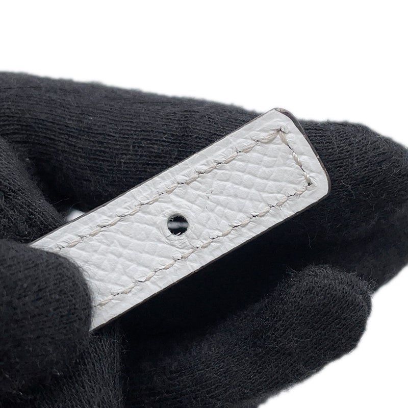 エルメス ベルト カルーゼル ベージュドゥワイマール/ホワイト/ゴールド金具 スイフト/エプソン U刻印 サイズ75 リバーシブル