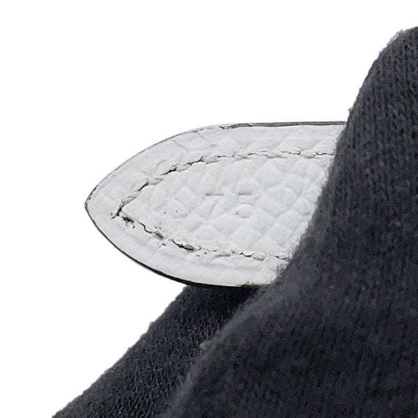 エルメス ベルト カルーゼル ベージュドゥワイマール/ホワイト/ゴールド金具 スイフト/エプソン U刻印 サイズ75 リバーシブル