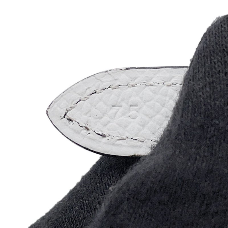 エルメス ベルト カルーゼル ベージュドゥワイマール/ホワイト/ゴールド金具 スイフト/エプソン U刻印 サイズ75 リバーシブル