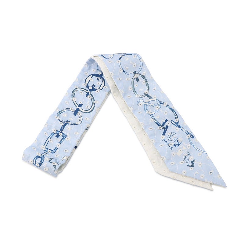 エルメス スカーフ ツイリー ド・レ・ブックル・ブロデリー・アングレーズDo Re Boucles Broderie Anglaise 2023春夏