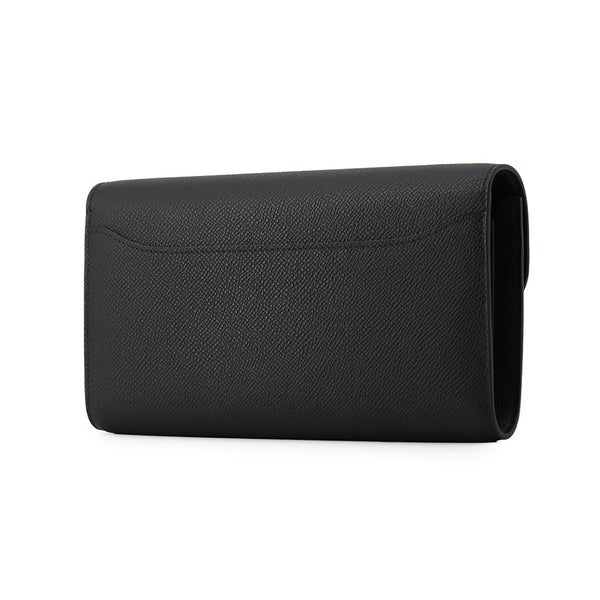エルメス 長財布 コンスタンス トゥーゴー ロング ブラック/シルバー金具 エプソン G刻印 HERMES 黒