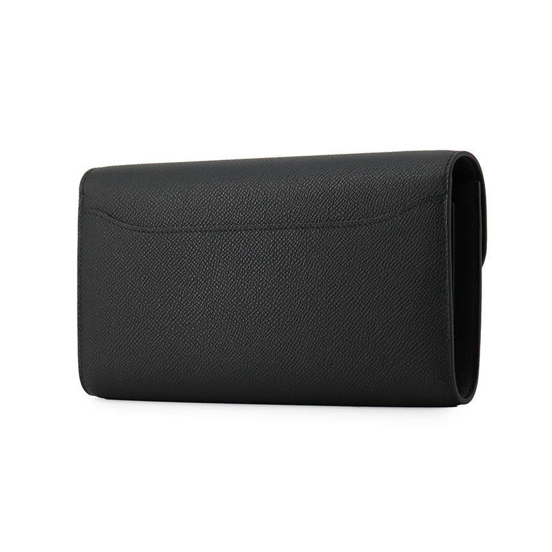 エルメス 長財布 コンスタンス トゥーゴー ロング ブラック/シルバー金具 エプソン G刻印 HERMES 黒