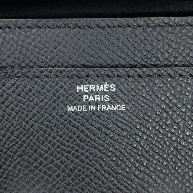 エルメス 長財布 コンスタンス トゥーゴー ロング ブラック/シルバー金具 エプソン G刻印 HERMES 黒