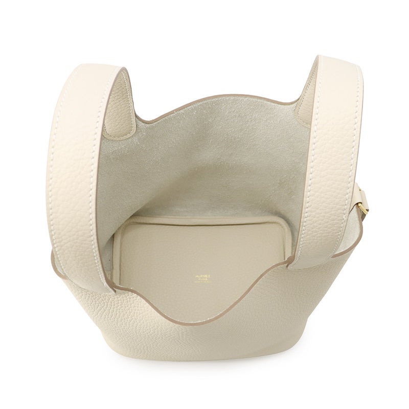 エルメス ハンドバッグ ピコタンロックPM クレ/ゴールド金具 トリヨンクレマンス G刻印 HERMES