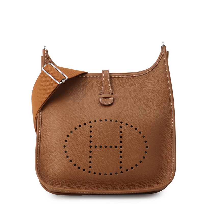 エルメス ショルダーバッグ エブリン3 PM ゴールド/シルバー金具 トリヨンクレマンス G刻印 HERMES Evelyne