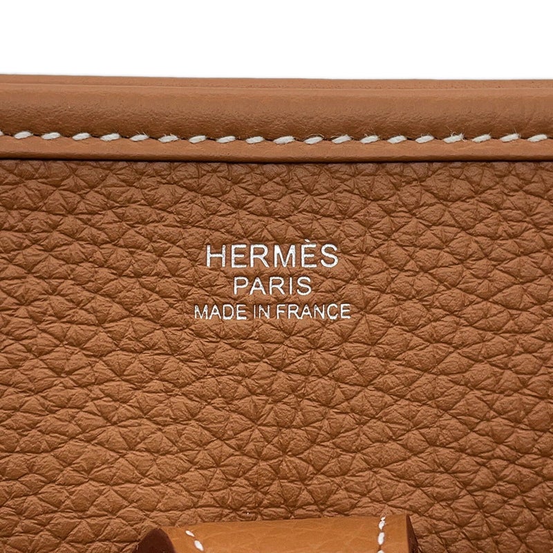 エルメス ショルダーバッグ エブリン3 PM ゴールド/シルバー金具 トリヨンクレマンス G刻印 HERMES Evelyne