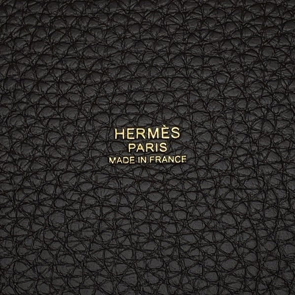 エルメス ハンドバッグ ピコタンロックPM ベブラン/ゴールド金具 トリヨンクレマンス G刻印 HERMES バイブルン