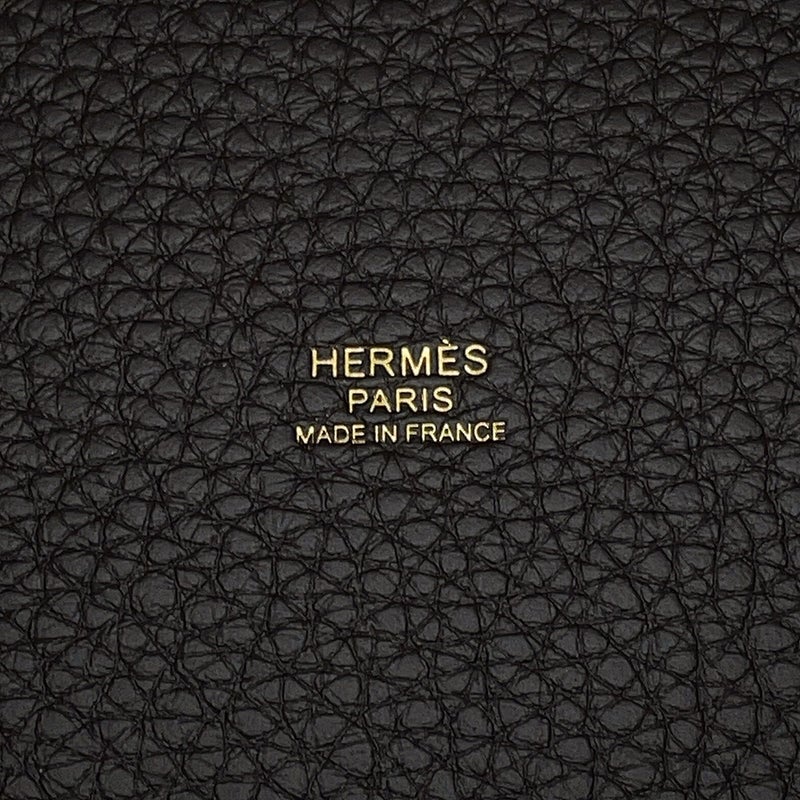 エルメス ハンドバッグ ピコタンロックPM ベブラン/ゴールド金具 トリヨンクレマンス G刻印 HERMES バイブルン