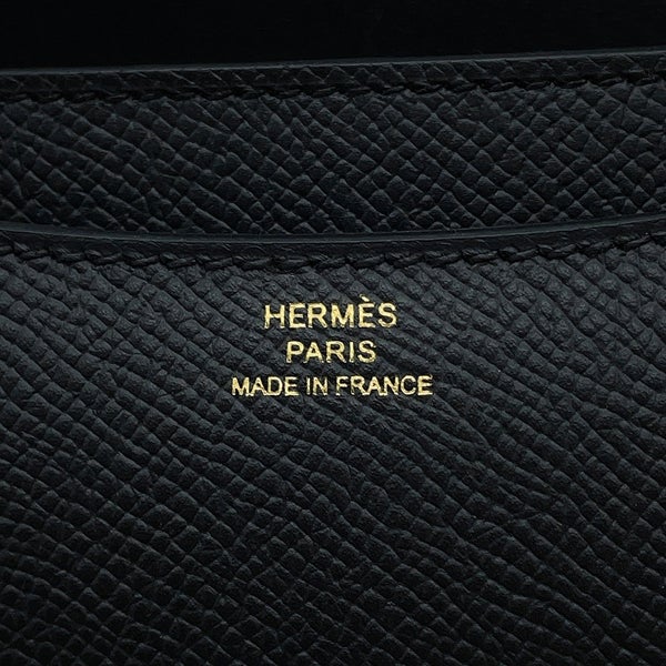 エルメス ショルダーバッグ ミニ コンスタンス3 ミロワール ブラック/ゴールド金具 エプソン G刻印 HERMES 黒