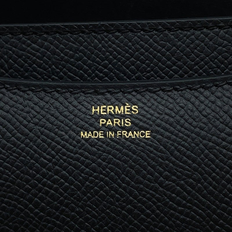 エルメス ショルダーバッグ ミニ コンスタンス3 ミロワール ブラック/ゴールド金具 エプソン G刻印 HERMES 黒