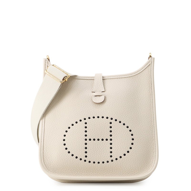 エルメス ショルダーバッグ エブリン3 23 クレ/ゴールド金具 トリヨンクレマンス G刻印 HERMES Evelyne