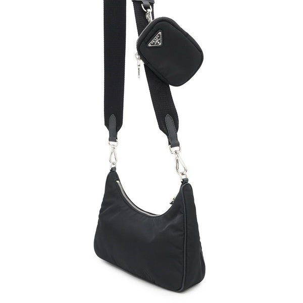 プラダ ショルダーバッグ Re-Edition 2005 Re-Nylon ナイロン 1BH204 PRADA 黒