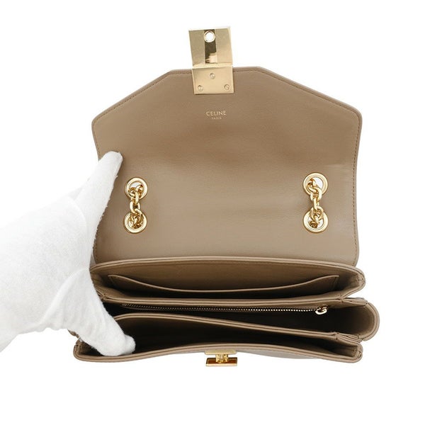 セリーヌ チェーンショルダーバッグ Cミディアム カーフレザー 187253 CELINE バッグ