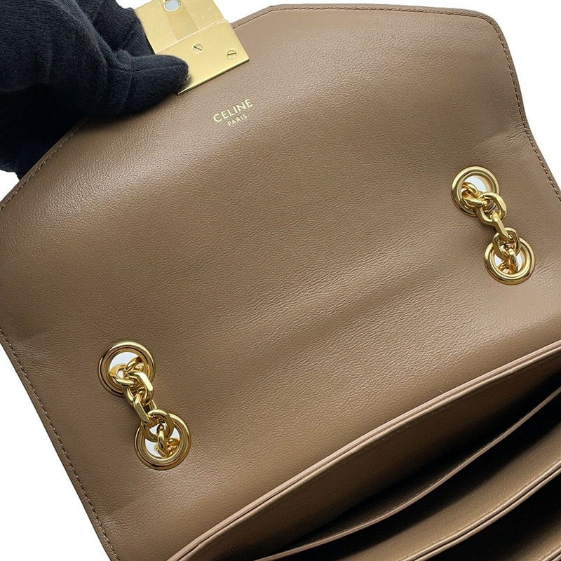 セリーヌ チェーンショルダーバッグ Cミディアム カーフレザー 187253 CELINE バッグ