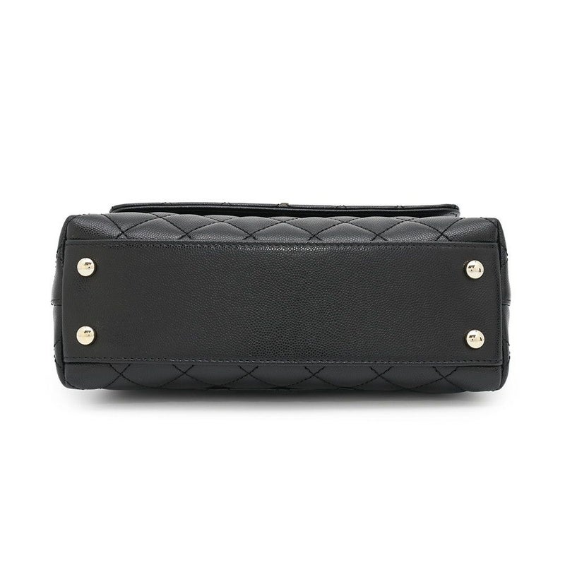 シャネル ハンドバッグ マトラッセ ココマーク ココハンドル XS キャビアスキン A92990 CHANEL 2wayショルダーバッグ 黒