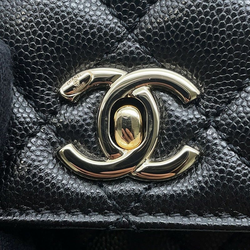 シャネル ハンドバッグ マトラッセ ココマーク ココハンドル XS キャビアスキン A92990 CHANEL 2wayショルダーバッグ 黒