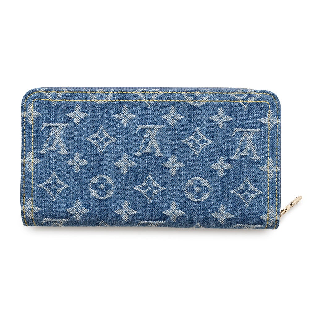 ルイヴィトン 長財布 モノグラム・チェリー デニム LV × TM ジッピー