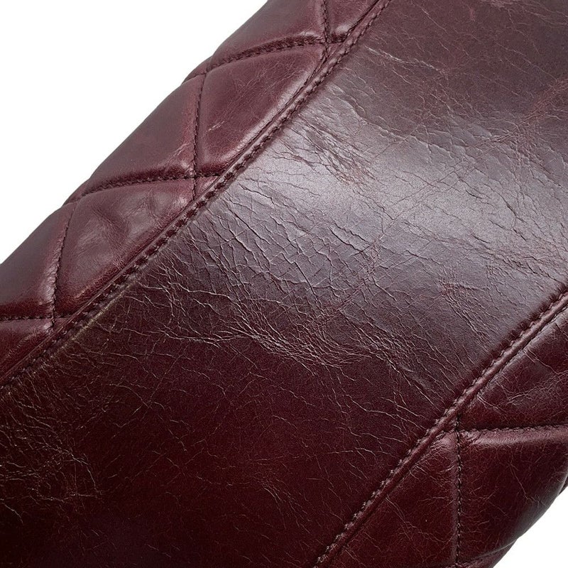 シャネル ハンドバッグ マトラッセ ココマーク レザー CHANEL ボーリングバッグ ショルダーバッグ