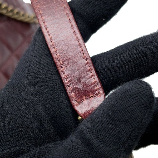 シャネル ハンドバッグ マトラッセ ココマーク レザー CHANEL ボーリングバッグ ショルダーバッグ