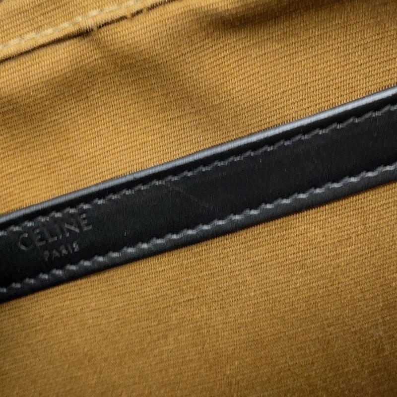 セリーヌ ショルダーバッグ トリオンフ ホリゾンタル ミディアム メッセンジャーバッグ PVC/レザー 194502CIM.38NO CELINE 黒