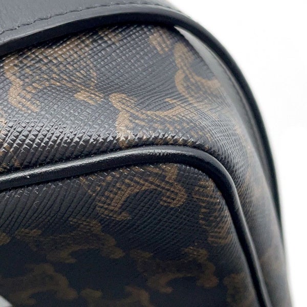 セリーヌ ショルダーバッグ トリオンフ ホリゾンタル ミディアム メッセンジャーバッグ PVC/レザー 194502CIM.38NO CELINE 黒