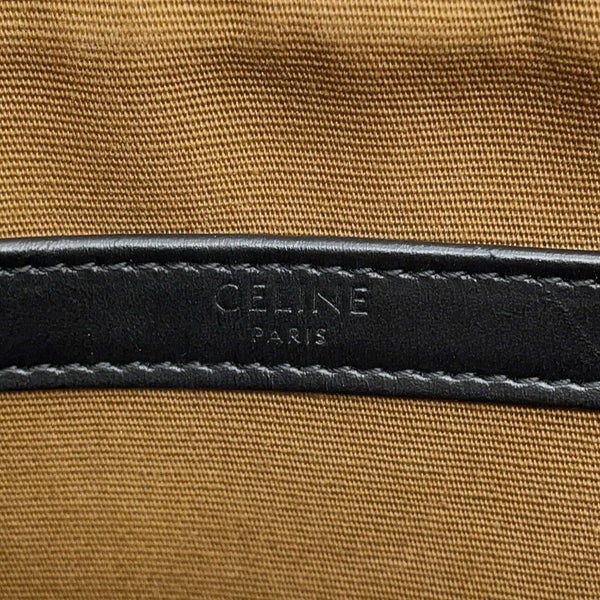 セリーヌ ショルダーバッグ トリオンフ ホリゾンタル ミディアム メッセンジャーバッグ PVC/レザー 194502CIM.38NO CELINE 黒