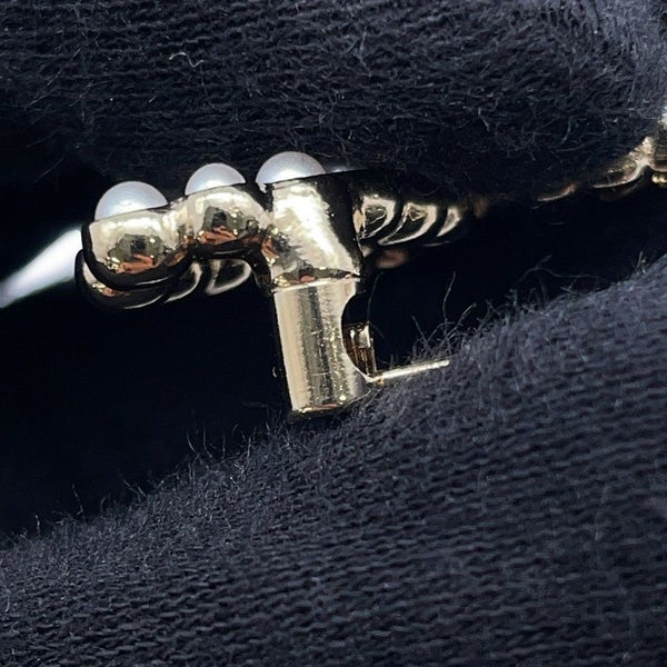 シャネル ブローチ ロゴ ラインストーン GP B20V AB2806 CHANEL フェイクパール アクセサリー